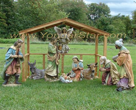 small outdoor nativity|big lots outdoor nativity sets.